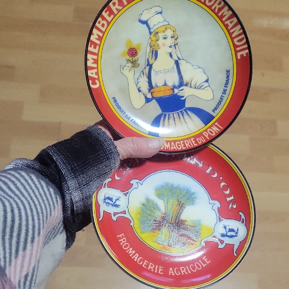 Vintage French Cheese Plates